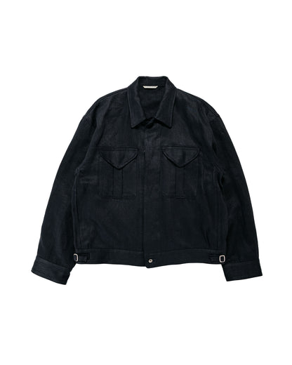 Old Joe Fly-Front Arthur Jacket Black