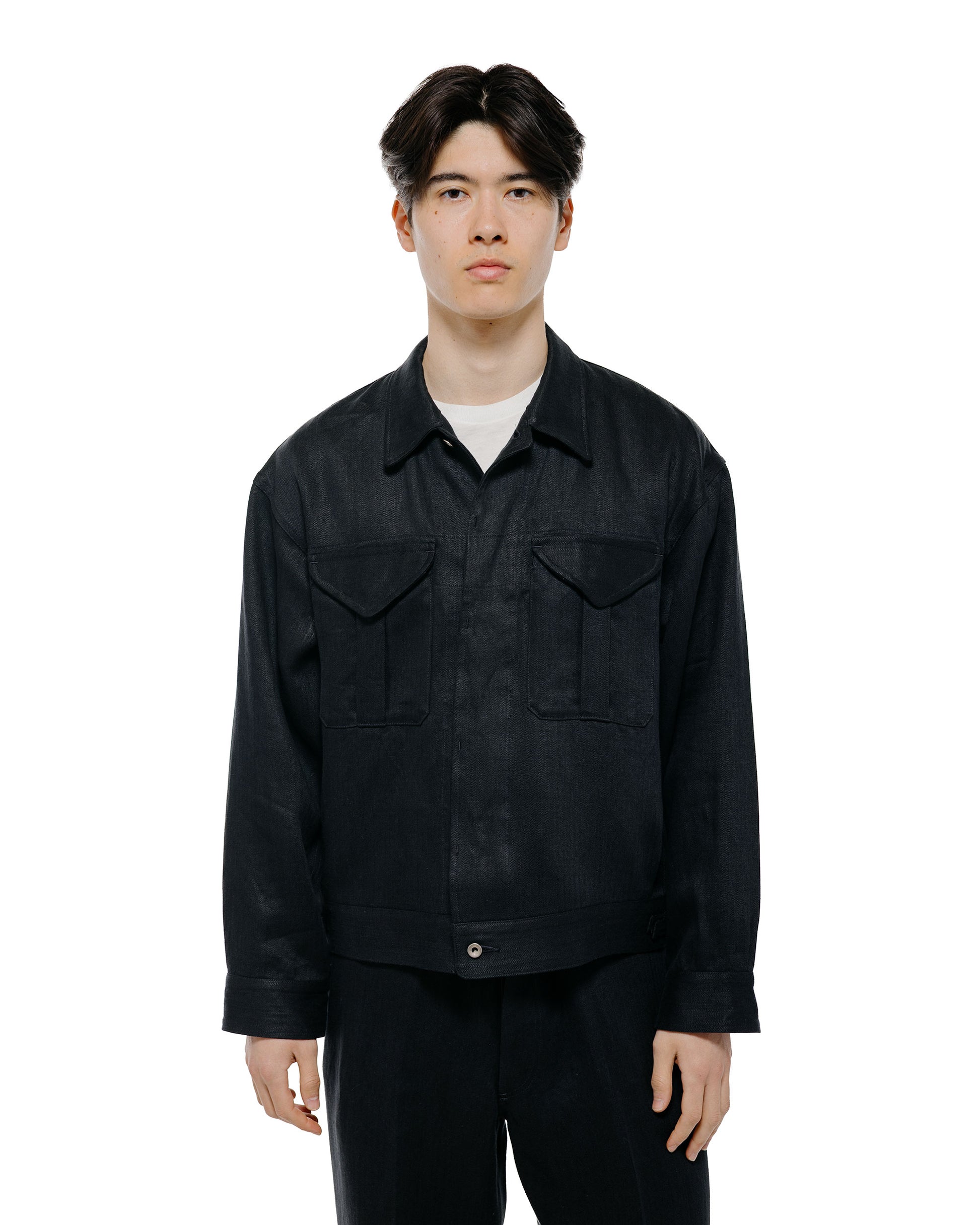 Old Joe Fly-Front Arthur Jacket Black