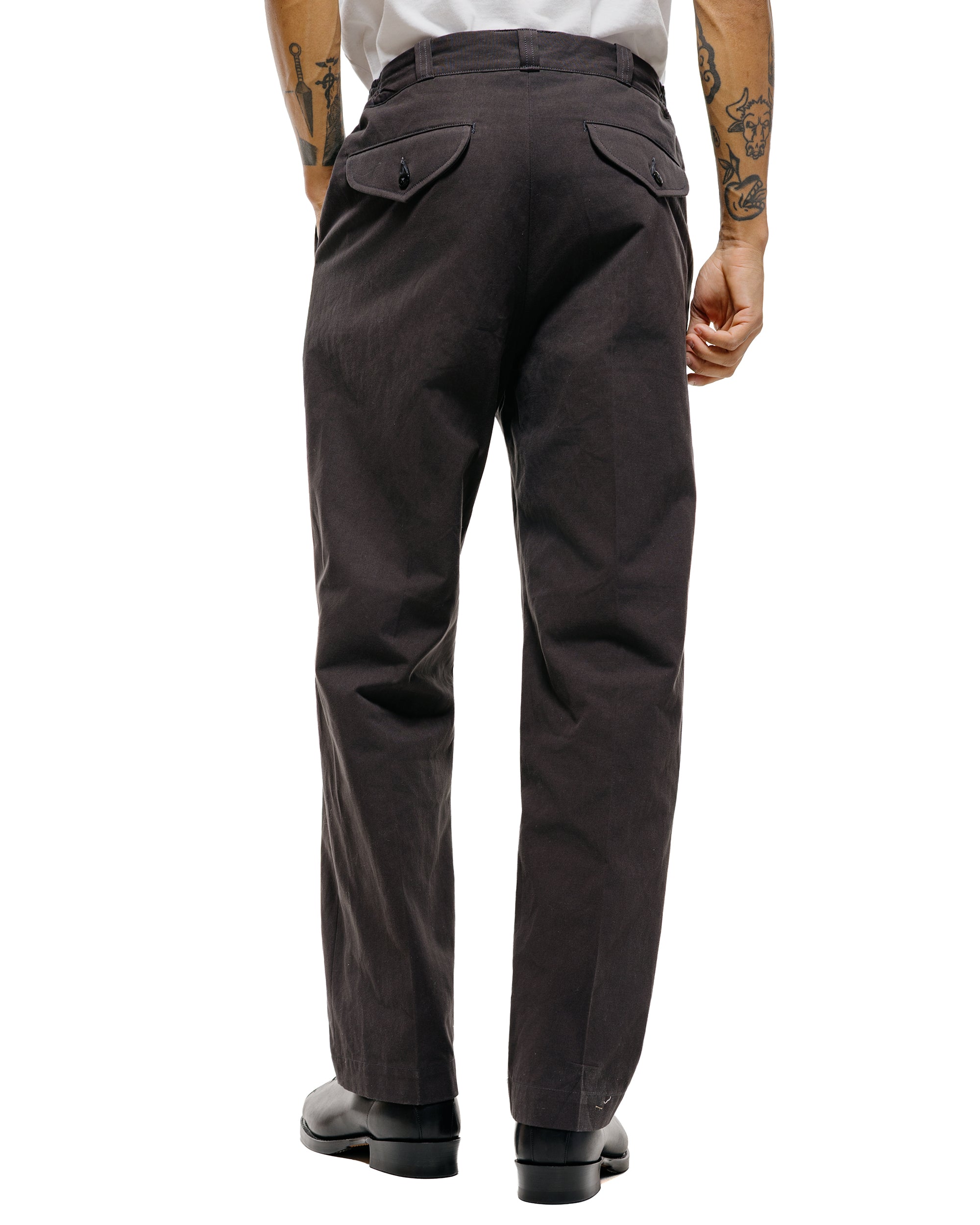 オールドジョー FRONT TUCK ARMY TROUSER Old Joe Front Tuck Army Trouser Black