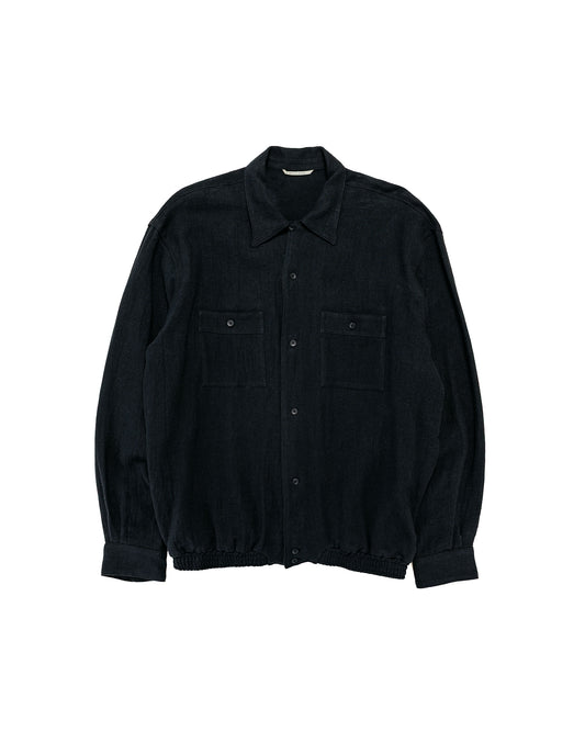 Old Joe Gathered Waist Marlboro Shirts Long Sleeve Onyx