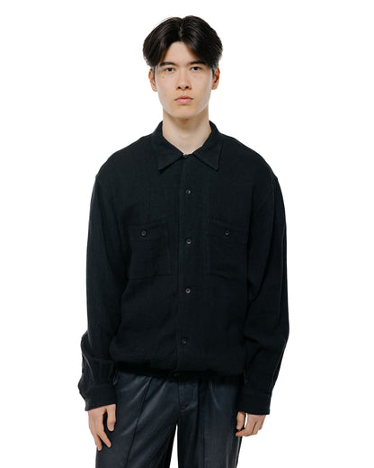 Old Joe Gathered Waist Marlboro Shirts Long Sleeve Onyx