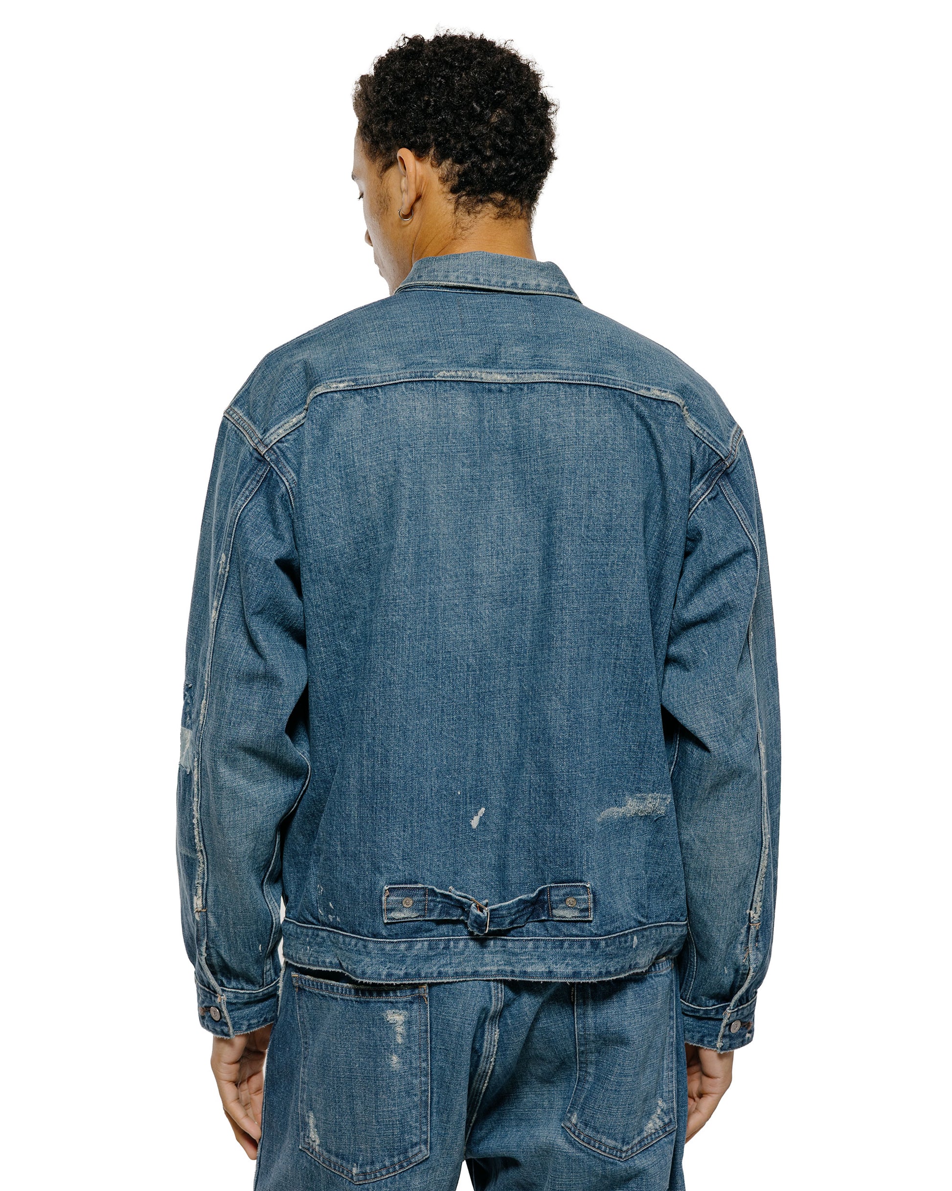 Old Joe One Pocket Jean Jacket (Scar Face & Paint) Indigo