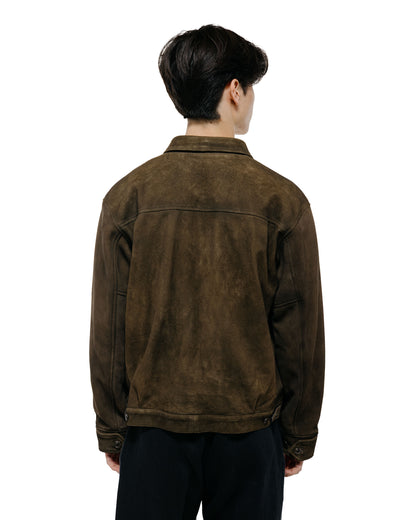 Old Joe Patina Deer Skin Jean Jacket Suede Oak Suede