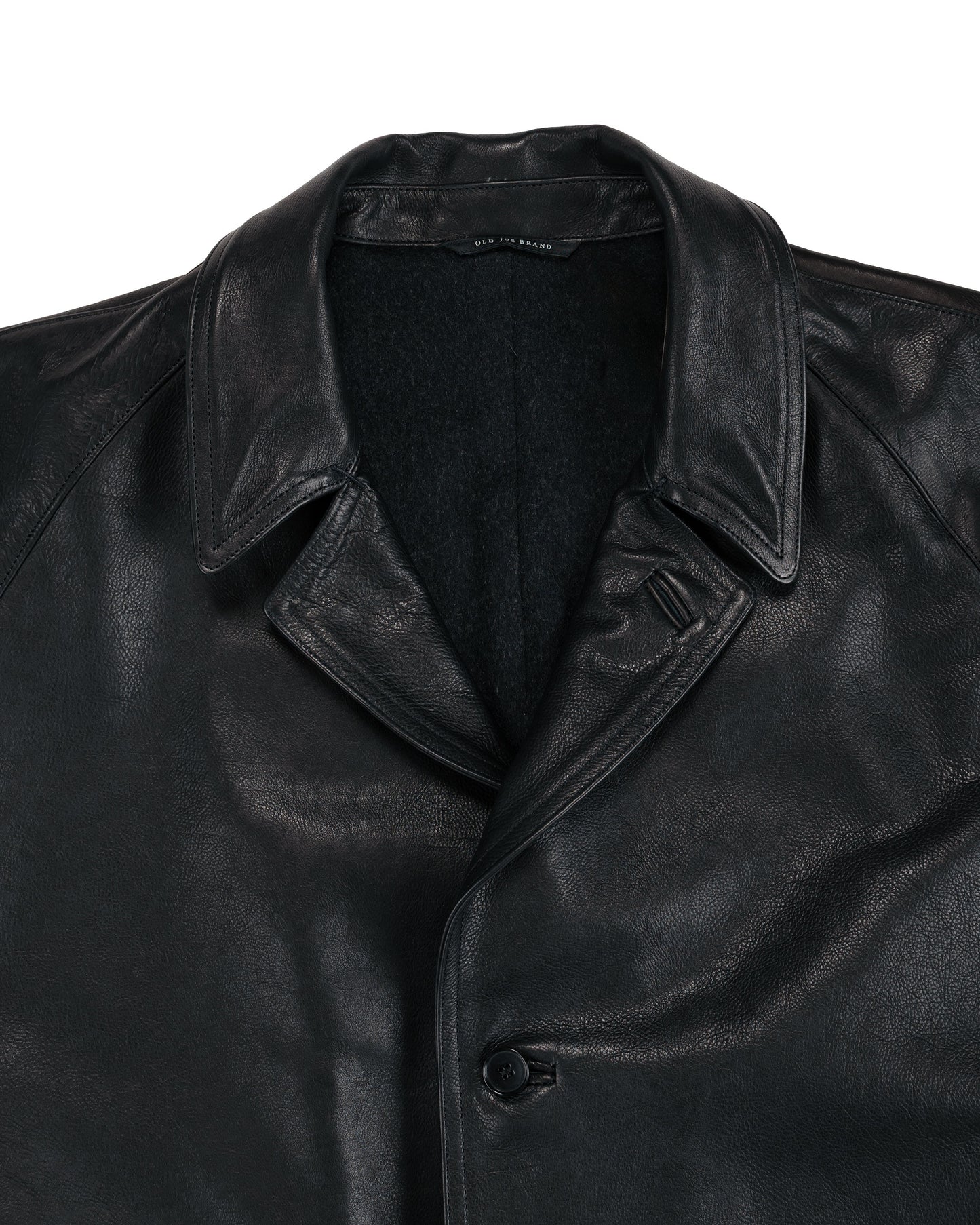 Old Joe Stunning Leather Vehicle Coat (Italian Calf) Onyx Black