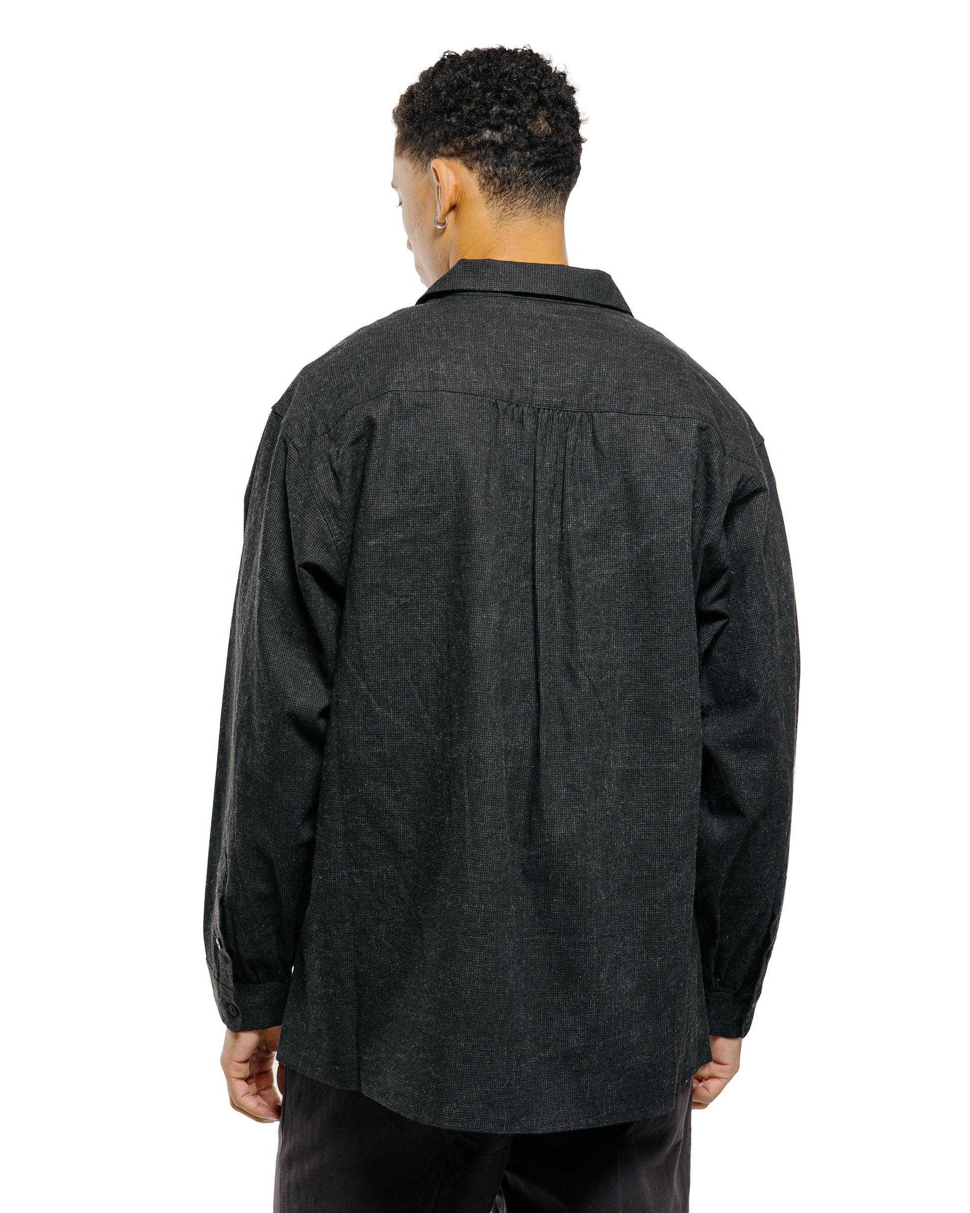 Old Joe Swallow Collar Sports Shirts Ink Black