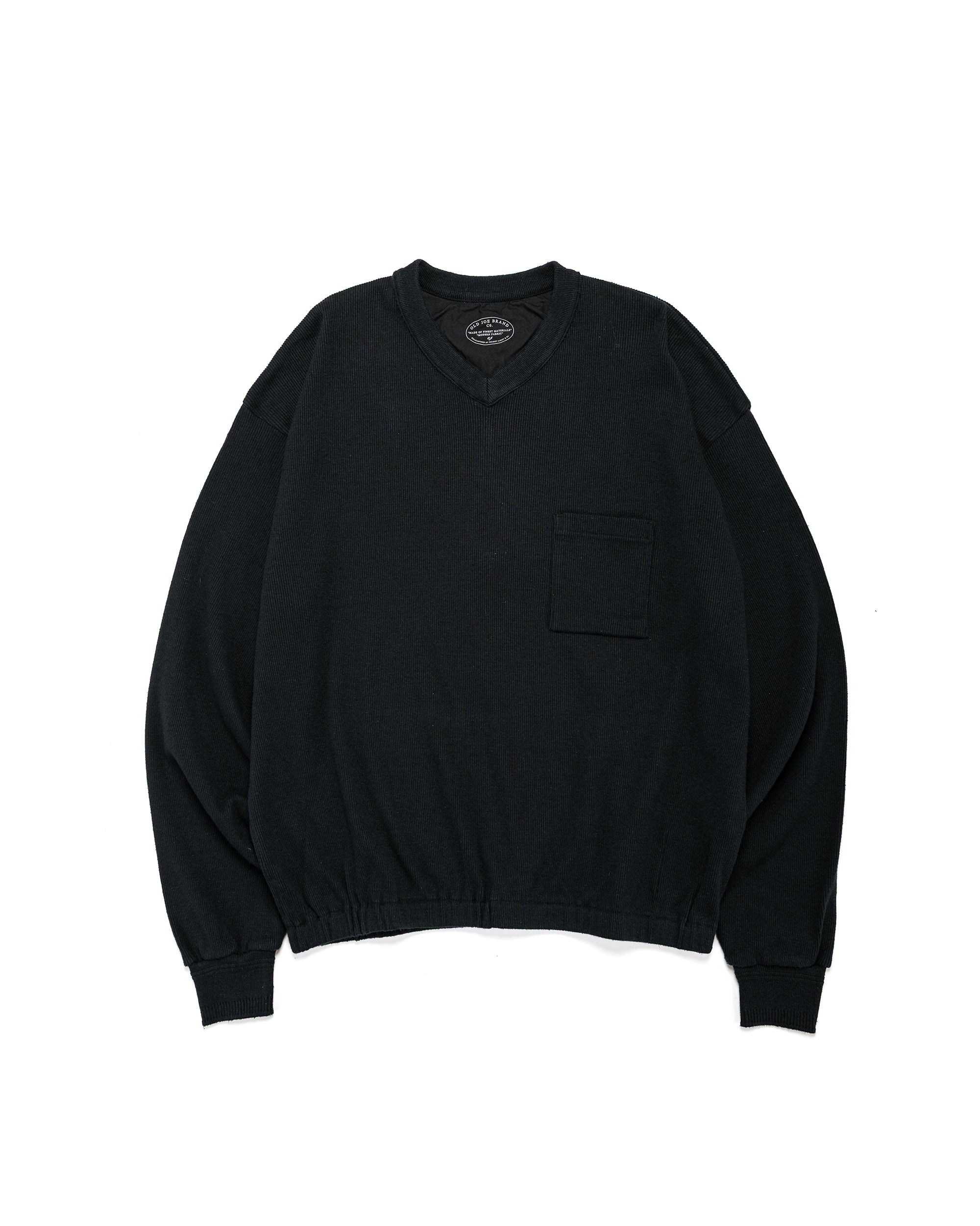 トップス old joe V-NECK SILK NEP RIBED TOPS OldJoeV-