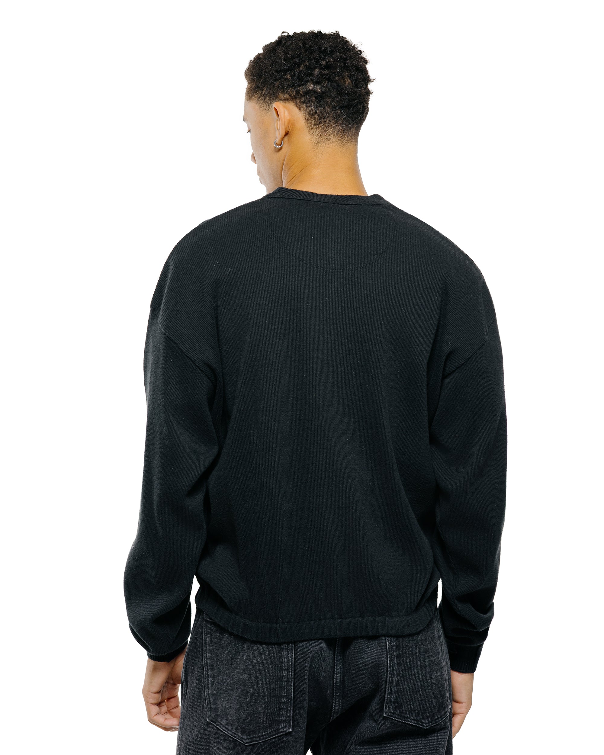 トップス old joe V-NECK SILK NEP RIBED TOPS OldJoeV-