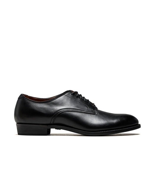 Old Joe "The Officer" Stunning Leather Oxford Shoes Black Brown Horsebutt