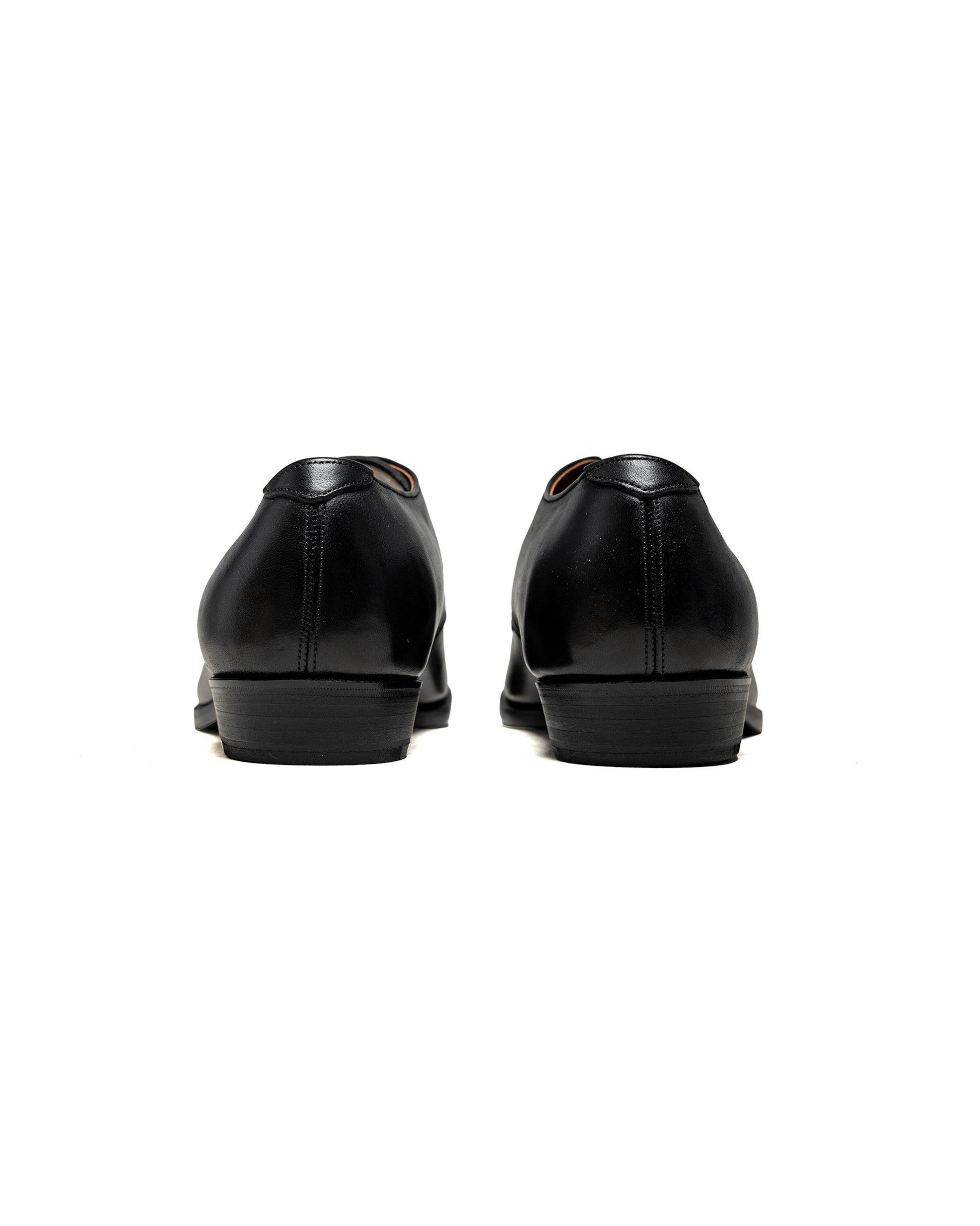 Old Joe "The Officer" Stunning Leather Oxford Shoes Black Horsebutt