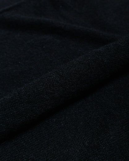 Our Legacy Evening Polo Black Fuzzy Alpaca fabric