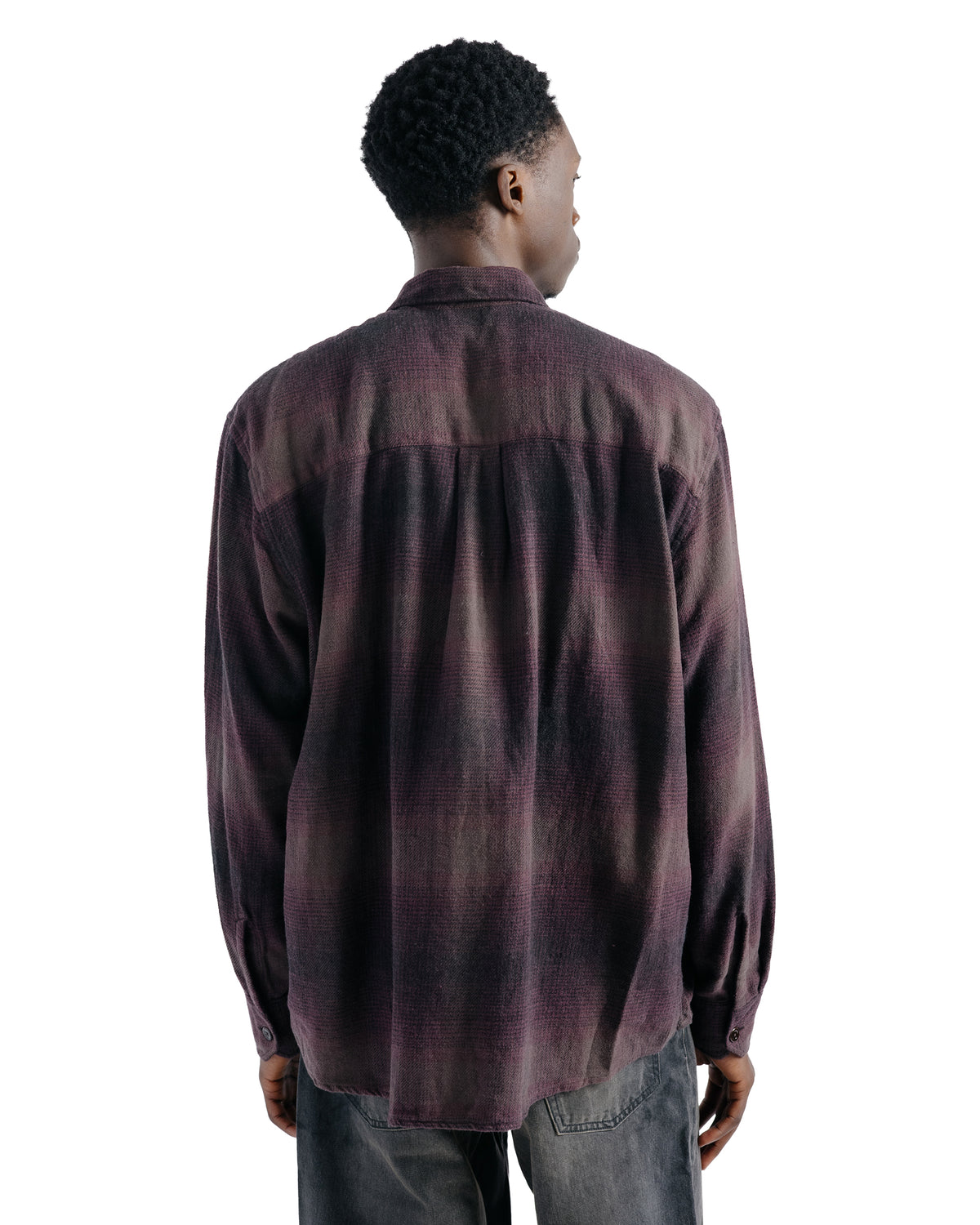 Our Legacy Above Shirt Cordial Dusk Check Grain Weave