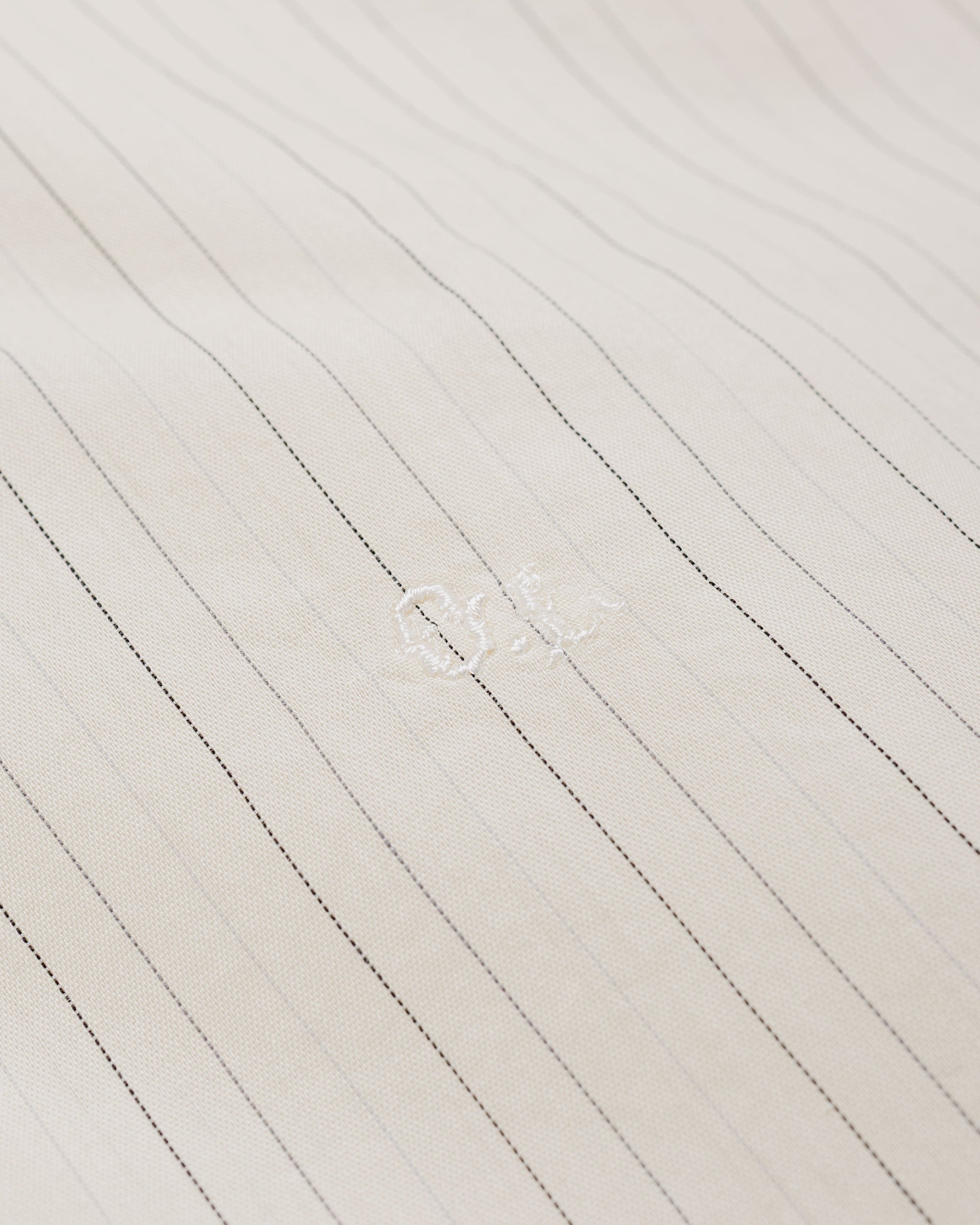 Our Legacy Above Shirt Faded Bone Windstripe Lyocell