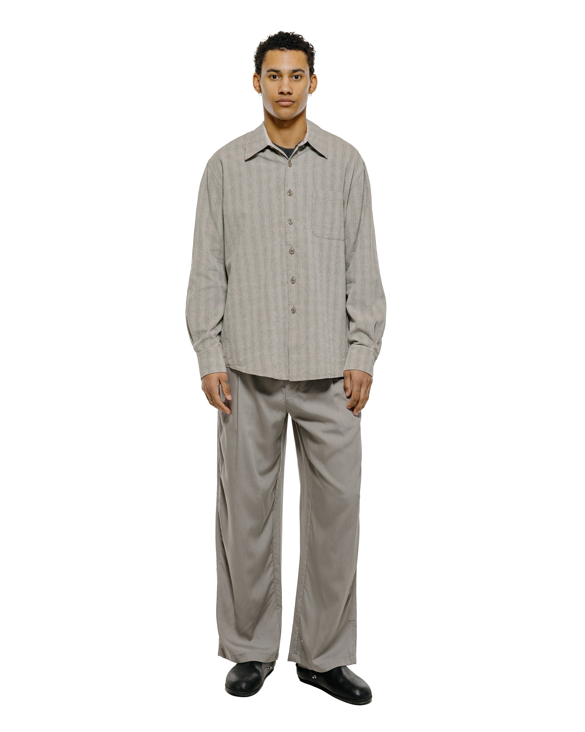Our Legacy Above Shirt Sage Trail Check Dryline Weave