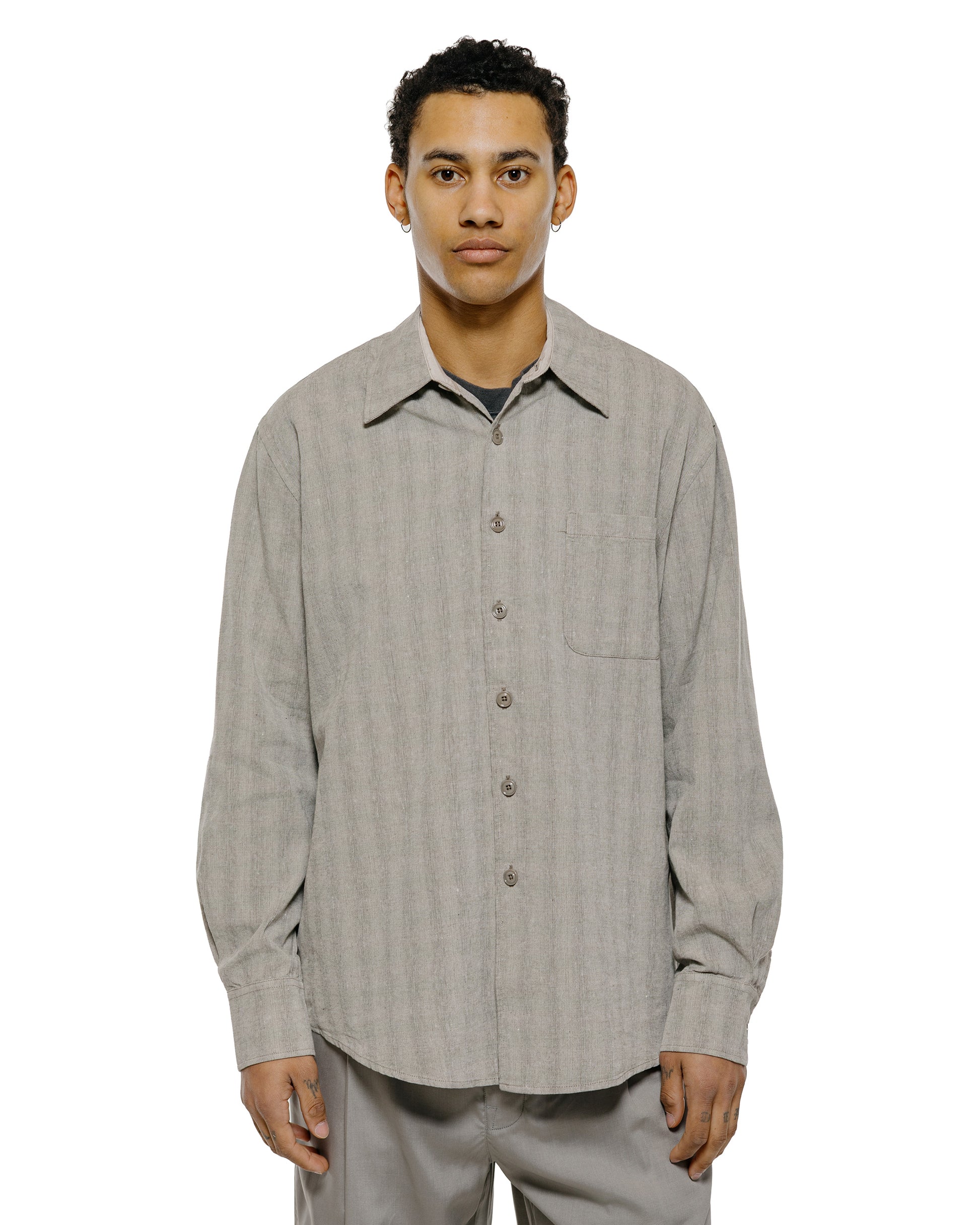 Our Legacy Above Shirt Sage Trail Check Dryline Weave