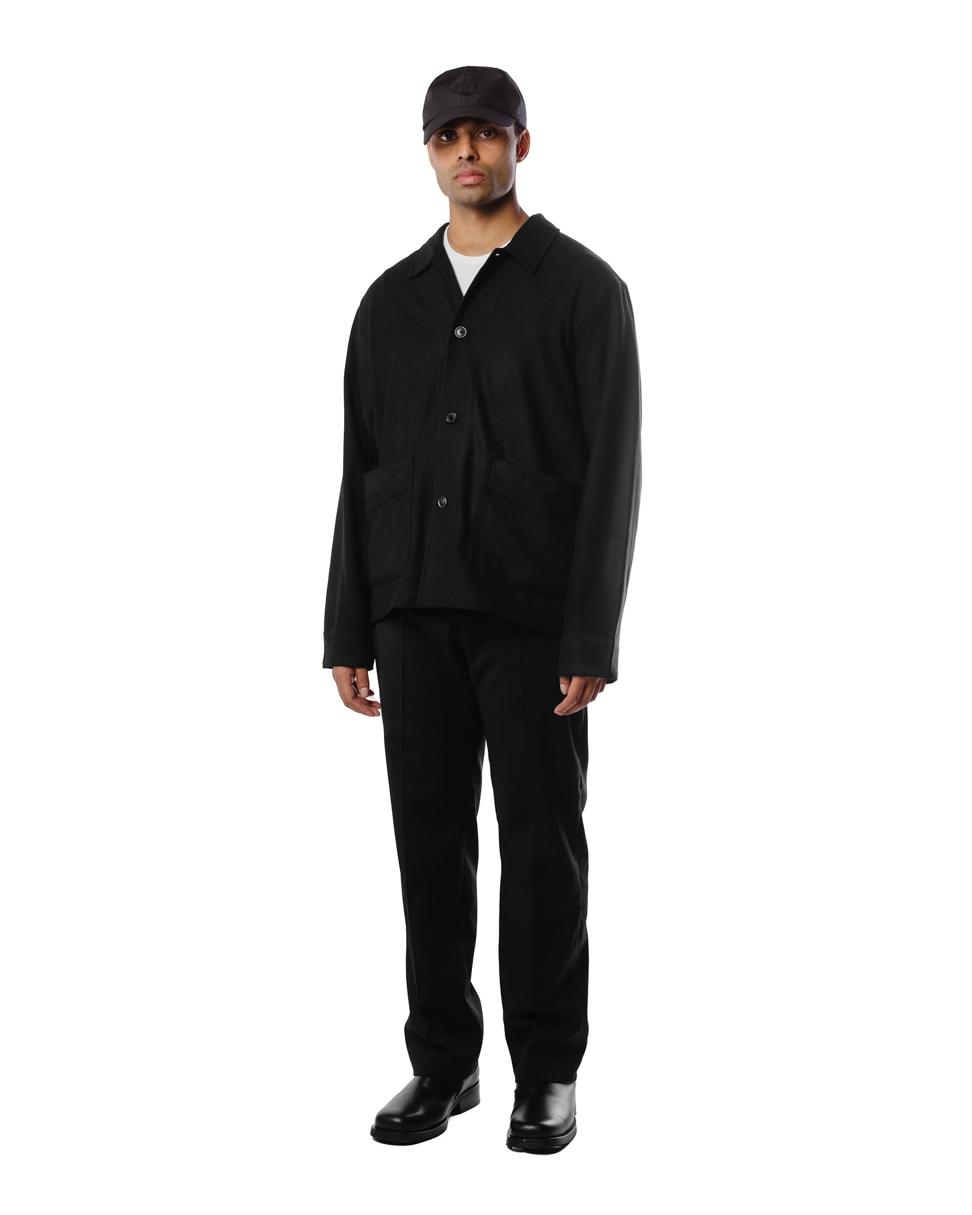 Our Legacy Archive Box Jacket Black Wool Model