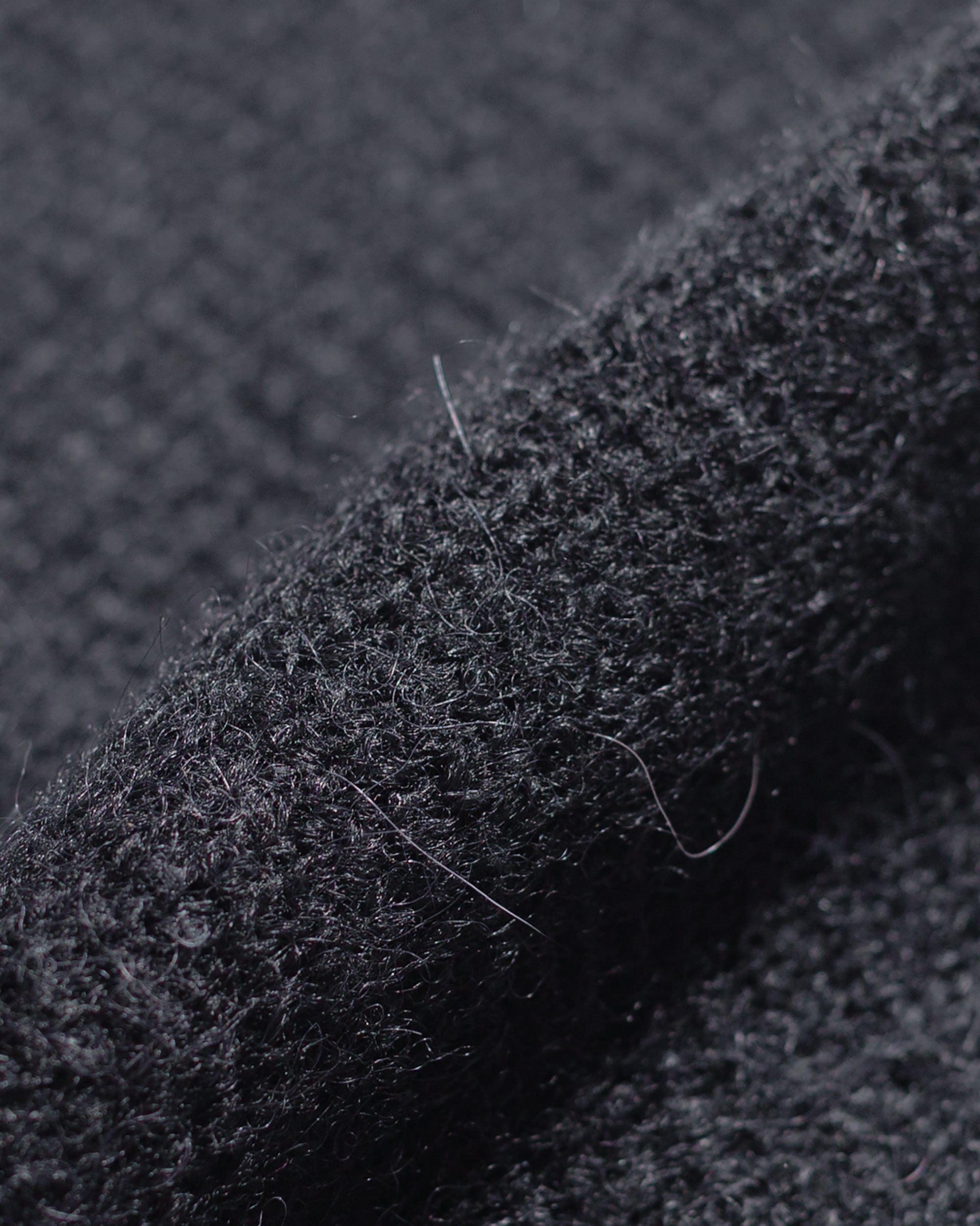 Our Legacy Beanie Black Fuzzy Alpaca