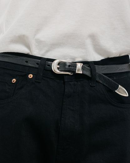 Our Legacy Belt 2CM Black Leather