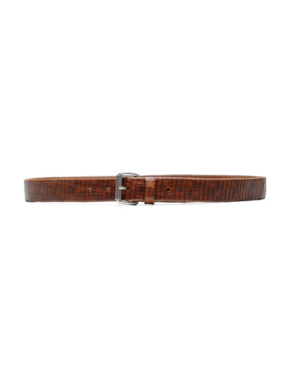 Our Legacy Belt 3CM Laser Crack Cognac Leather