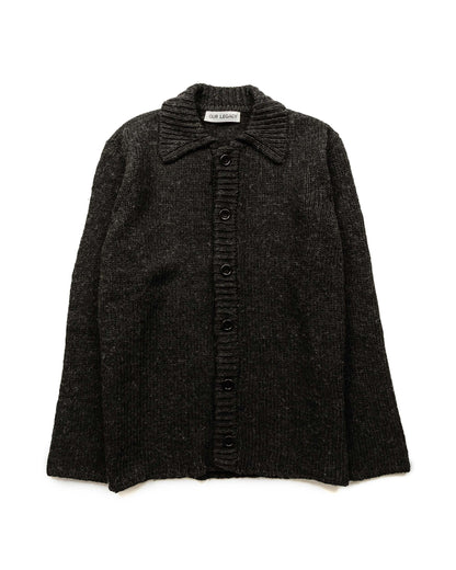 Our Legacy Big Cardigan Shadow Black Funky Acrylic