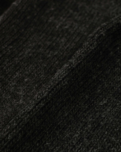 Our Legacy Big Cardigan Shadow Black Funky Acrylic Detail