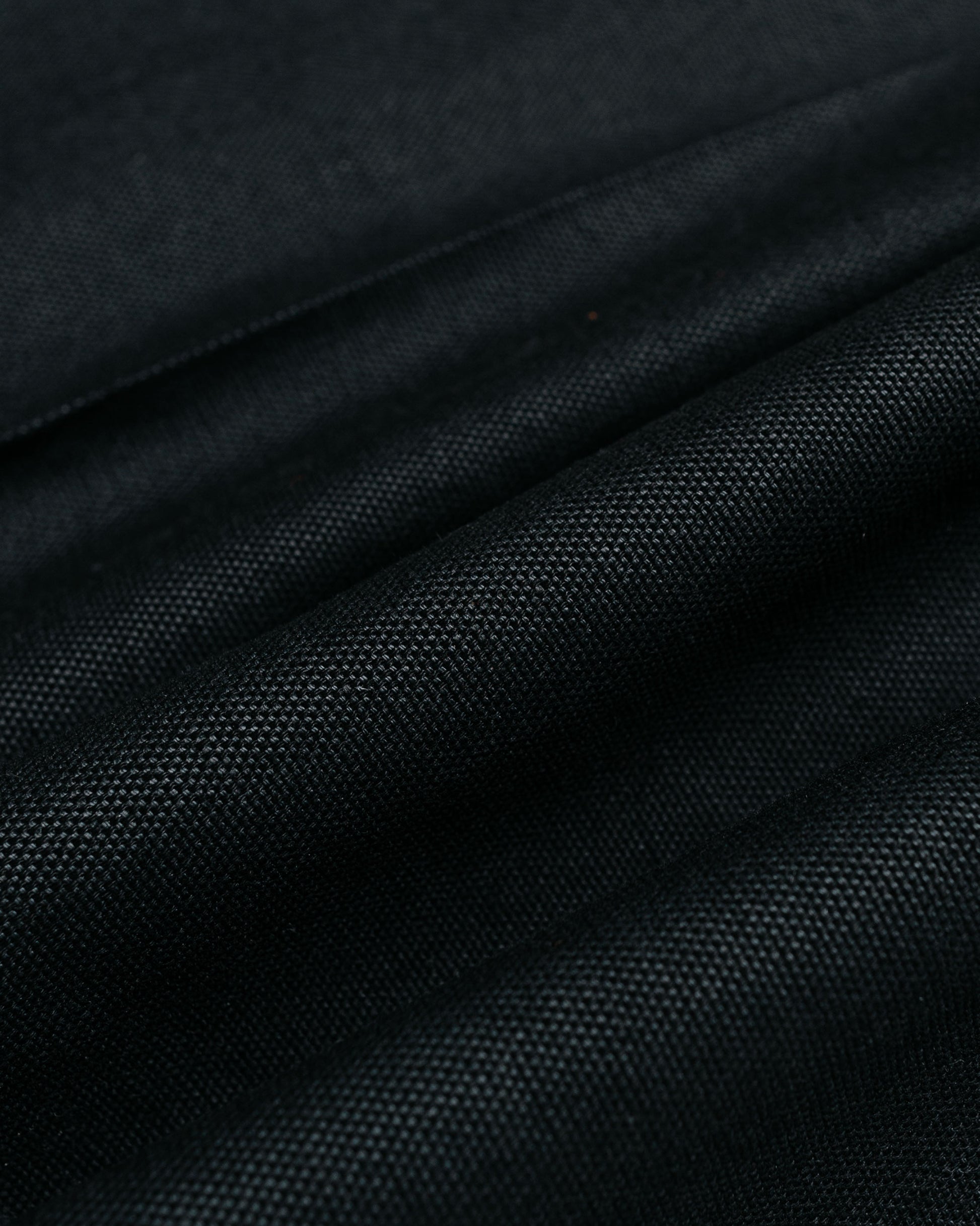 Our Legacy Borrowed Chino Draping Black Canvas fabric