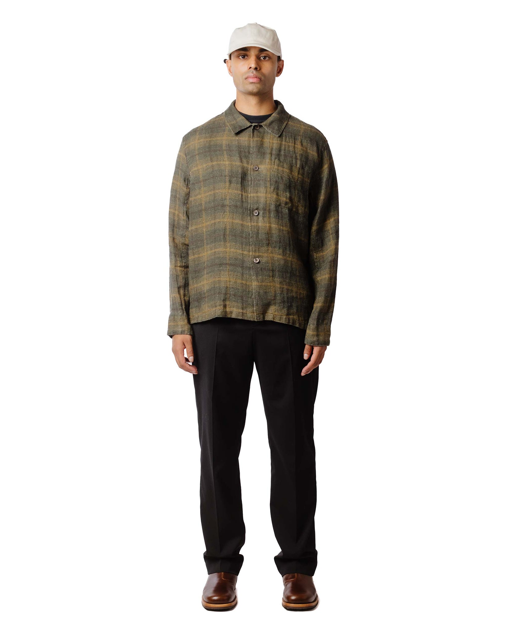 Our Legacy Box Shirt Mirage Wax Check Front