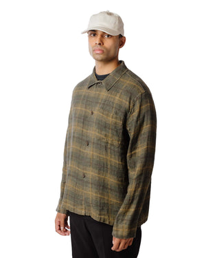 Our Legacy Box Shirt Mirage Wax Check Close Front