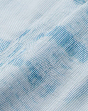 Our Legacy Box Shirt Shortsleeve Blue Brush Stroke Print Fabric