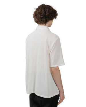 Our Legacy Box Shirt Shortsleeve White Boucle model back
