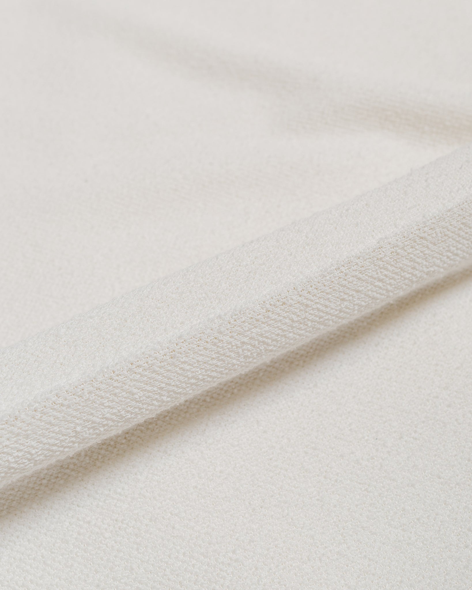 Our Legacy Box Shirt Shortsleeve White Boucle fabric