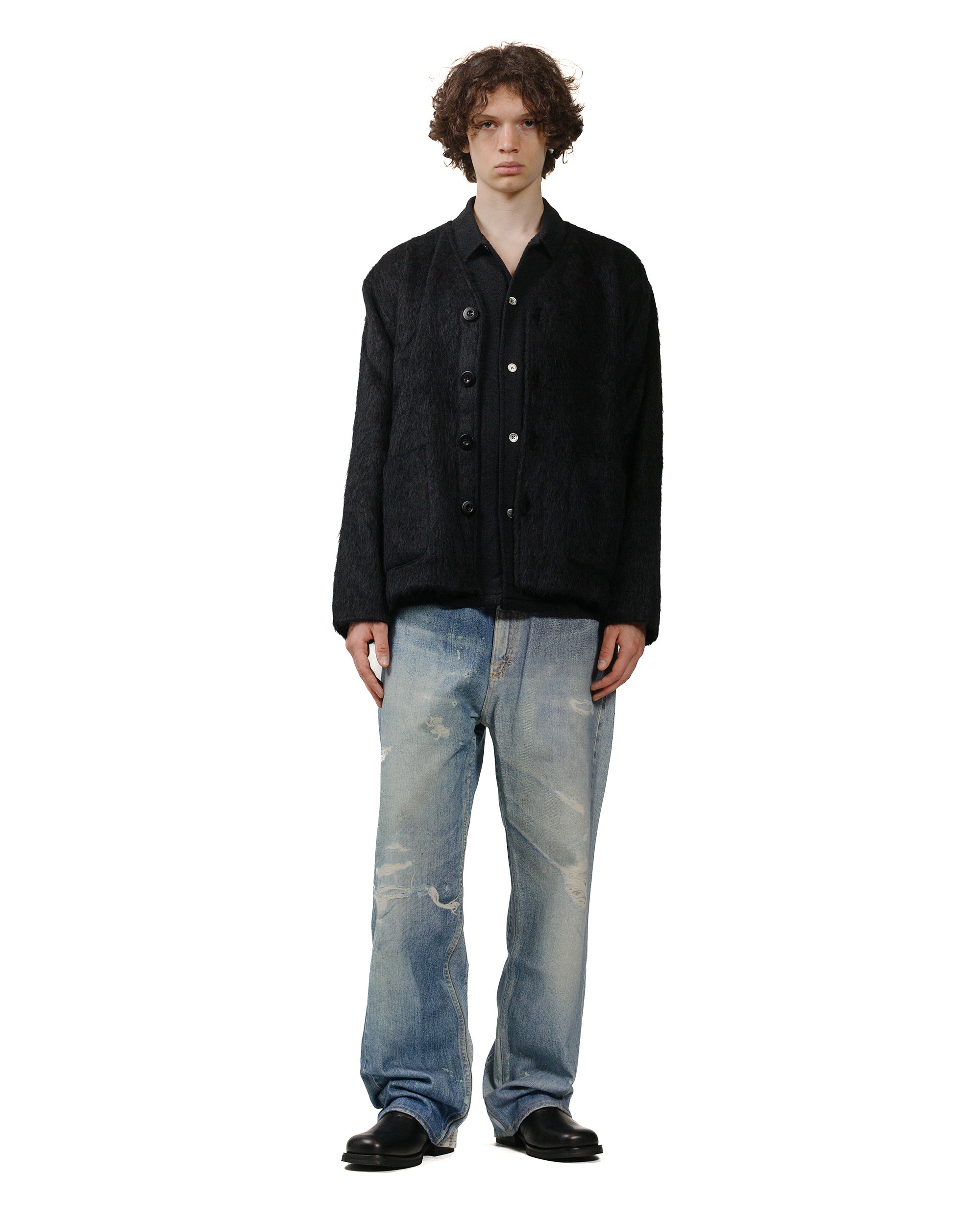 Our Legacy Cardigan Black Mohair