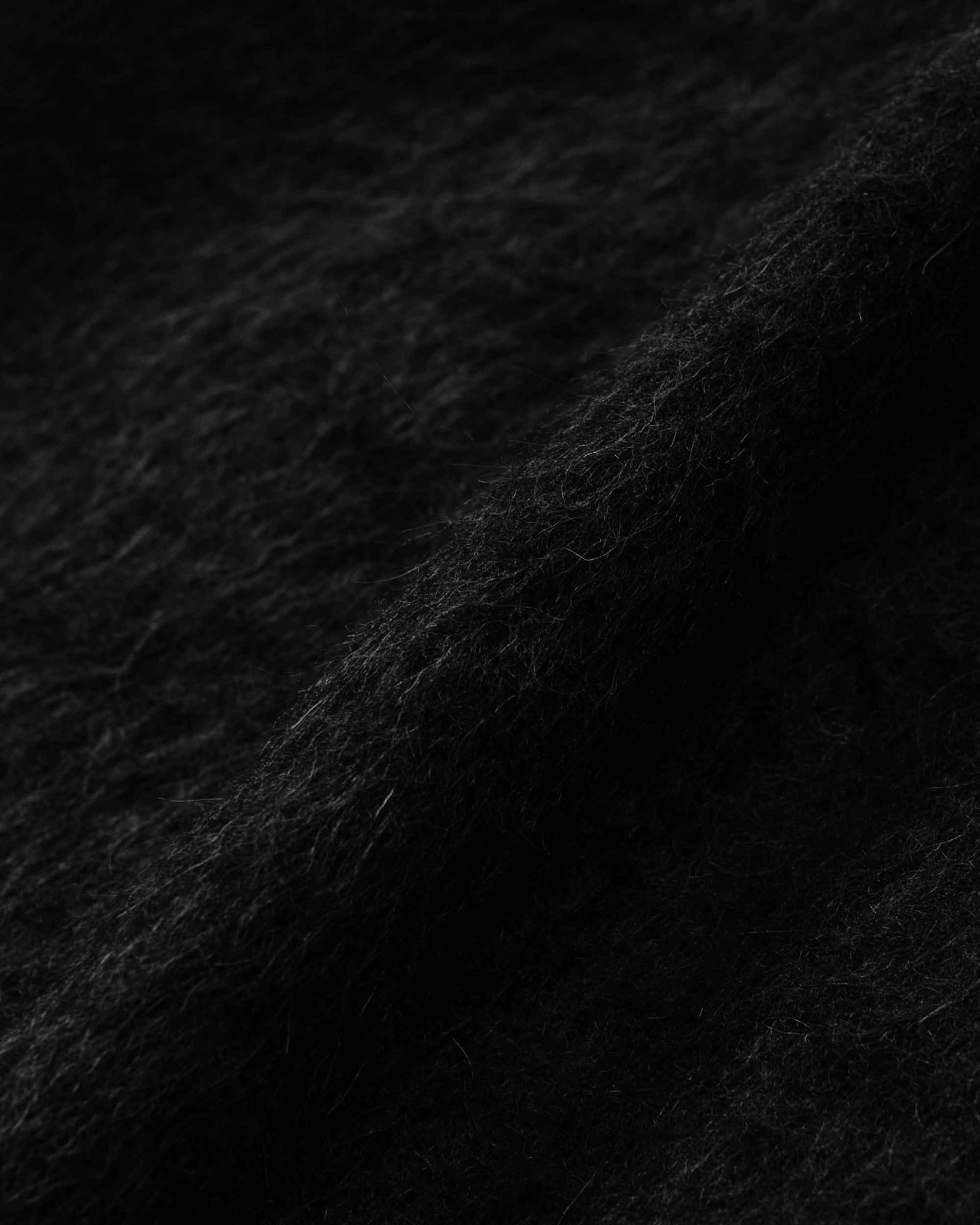 Our Legacy Cardigan Black Mohair Fabric
