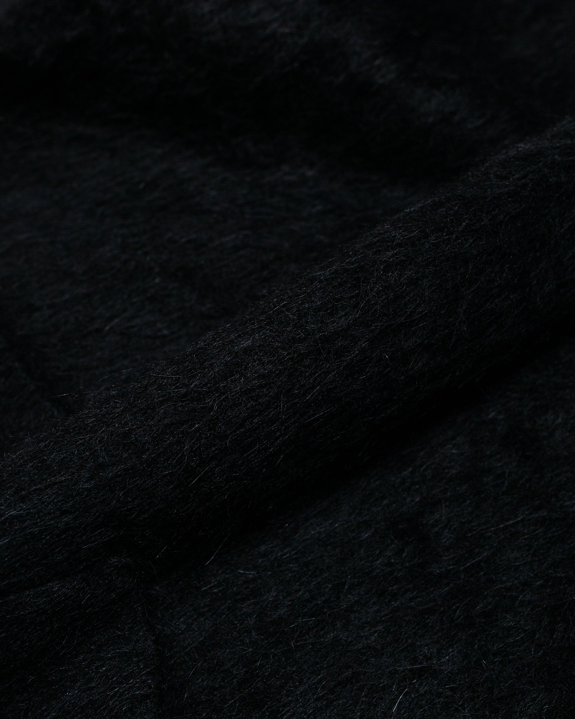 Our Legacy Cardigan Black Mohair model fabric