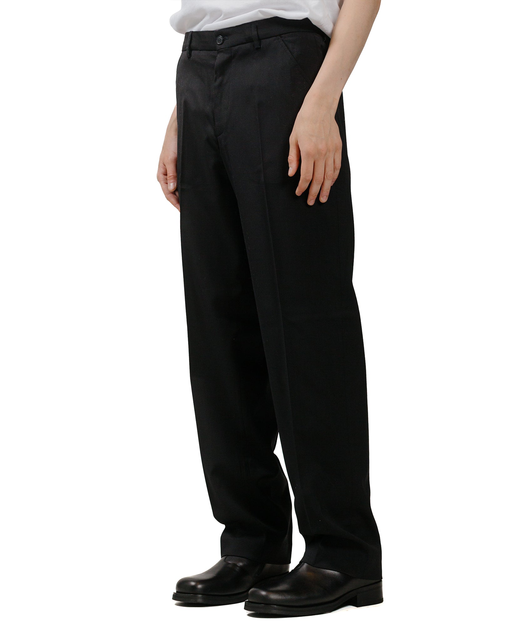 Our Legacy Chino 22 Black Worsted Wool model front