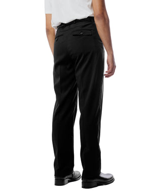 Our Legacy Chino 22 Black Worsted Wool Model Rear