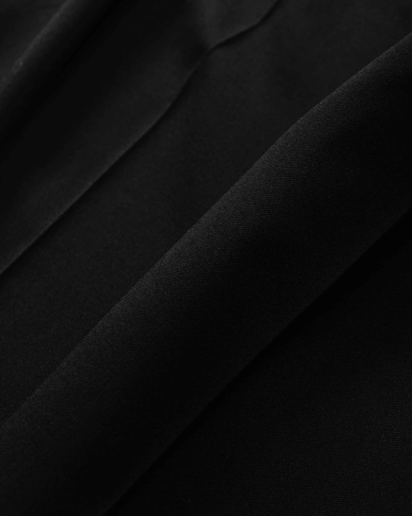 Our Legacy Chino 22 Black Worsted Wool Fabric