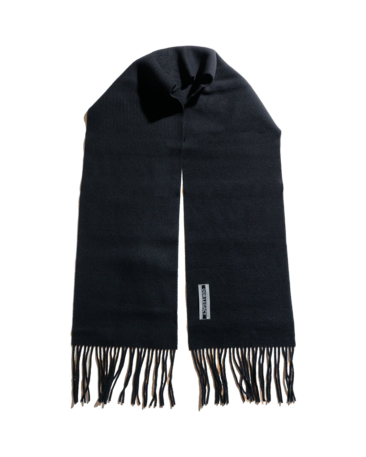 Our Legacy Estate Scarf Black Double Wool