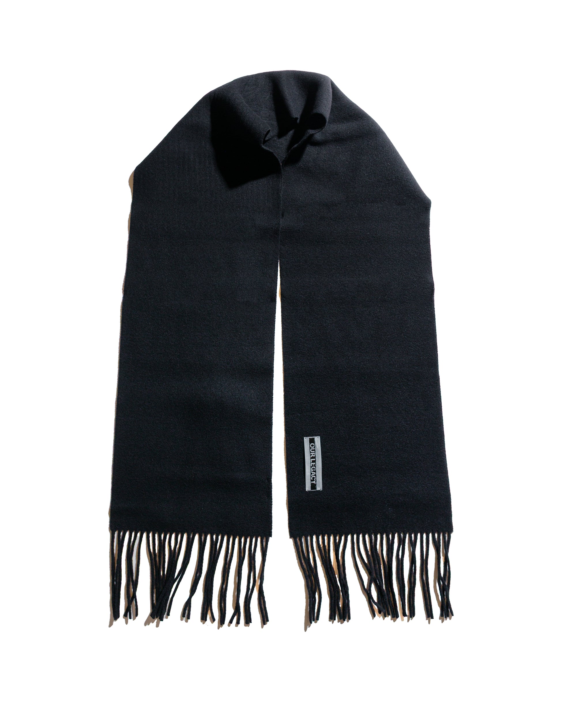 Our Legacy Estate Scarf Black Double Wool