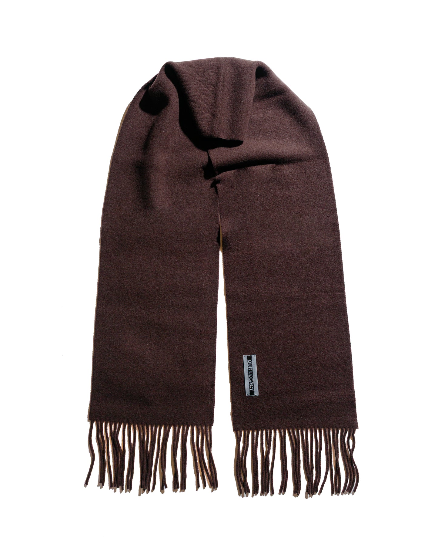 Our Legacy Estate Scarf Espresso Double Wool