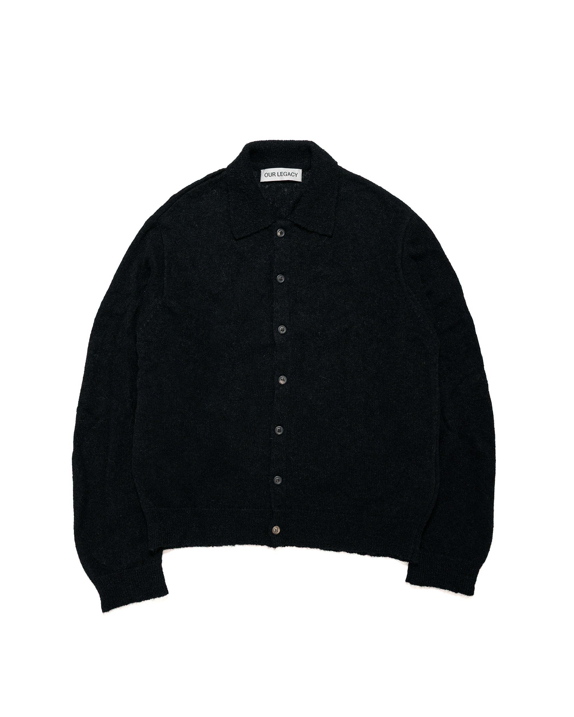 OUR LEGACY　EVENING POLO Our Legacy Evening Polo Black Fuzzy Alpaca