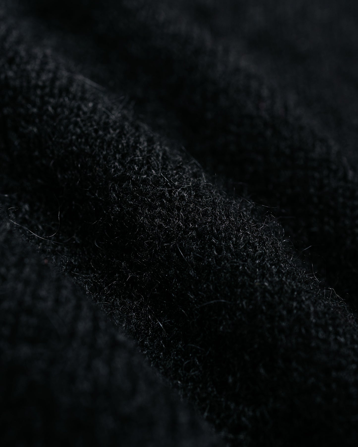 Our Legacy Evening Polo Black Fuzzy Alpaca