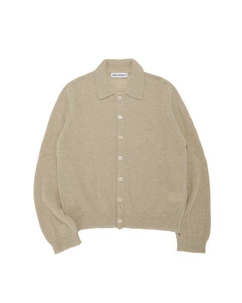Our Legacy Evening Polo Soft Sage Fuzzy Alpaca