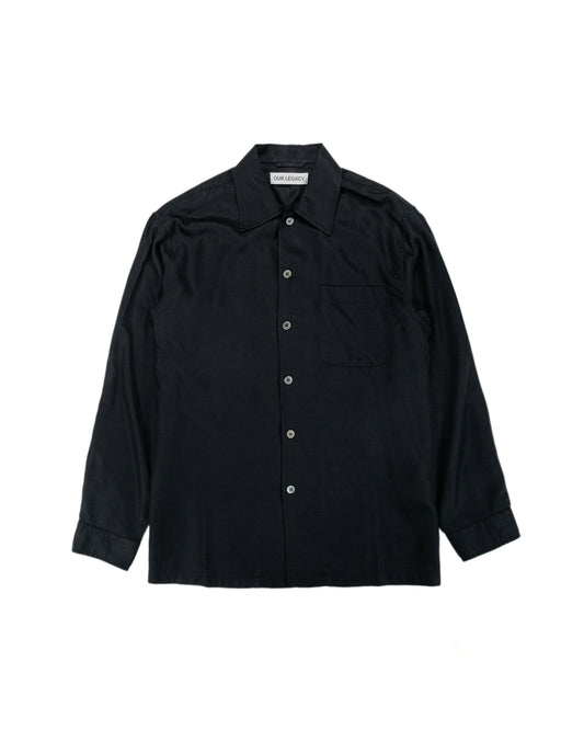 Our Legacy Every Shirt Draping Black Lyocell