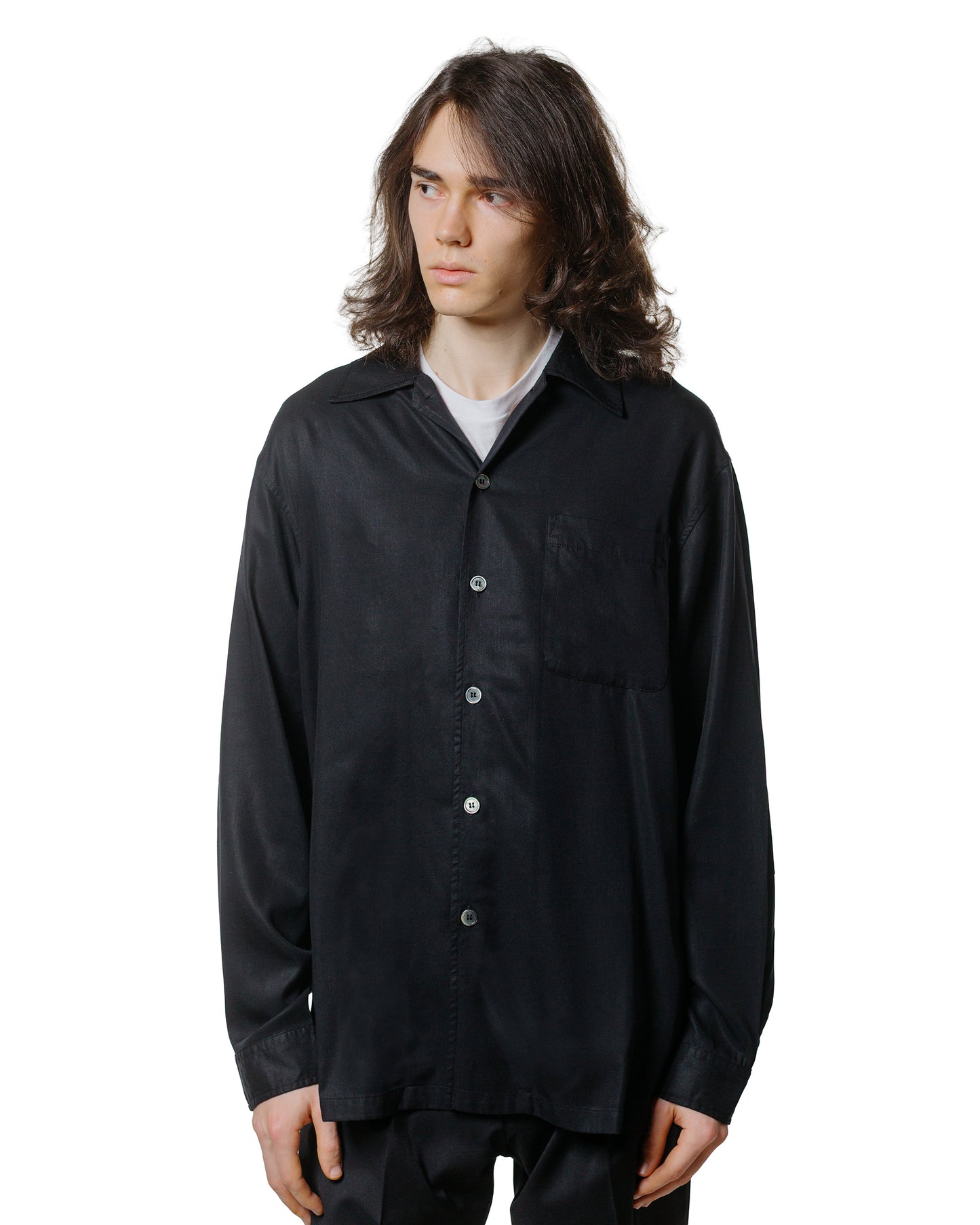 Our Legacy Every Shirt Draping Black Lyocell