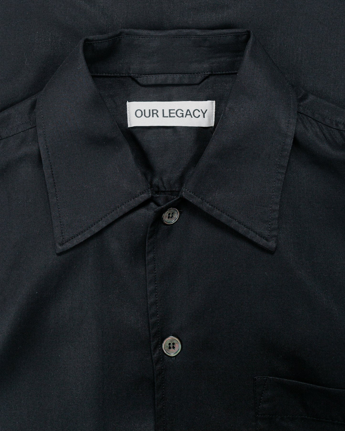 Our Legacy Every Shirt Draping Black Lyocell