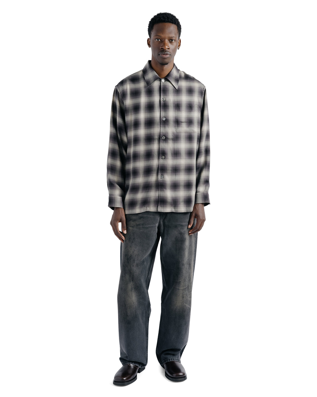 Our Legacy Every Shirt Taos Check Saloon Tencel