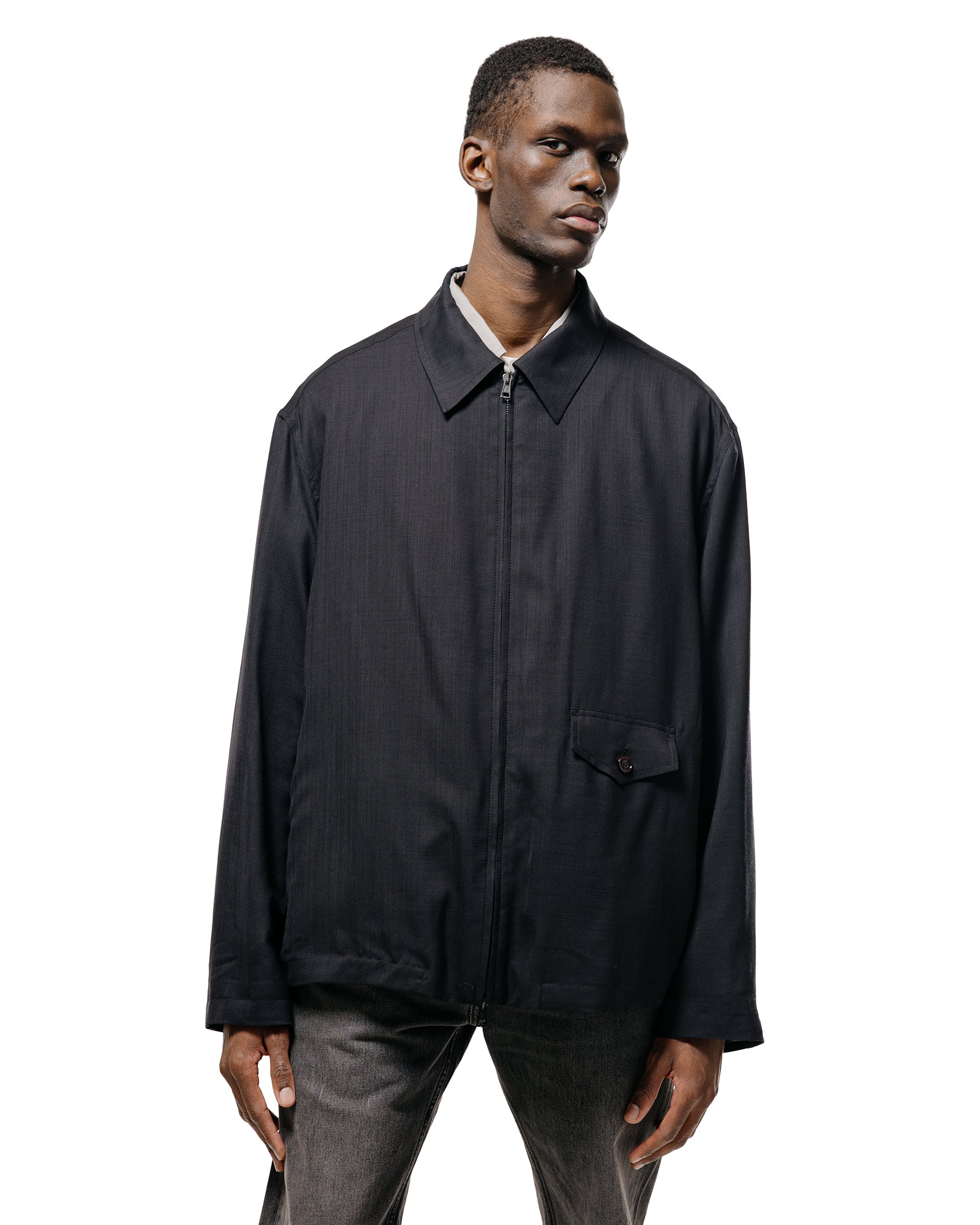 Our Legacy Evolved Jacket Eclipse Black Merino Voile