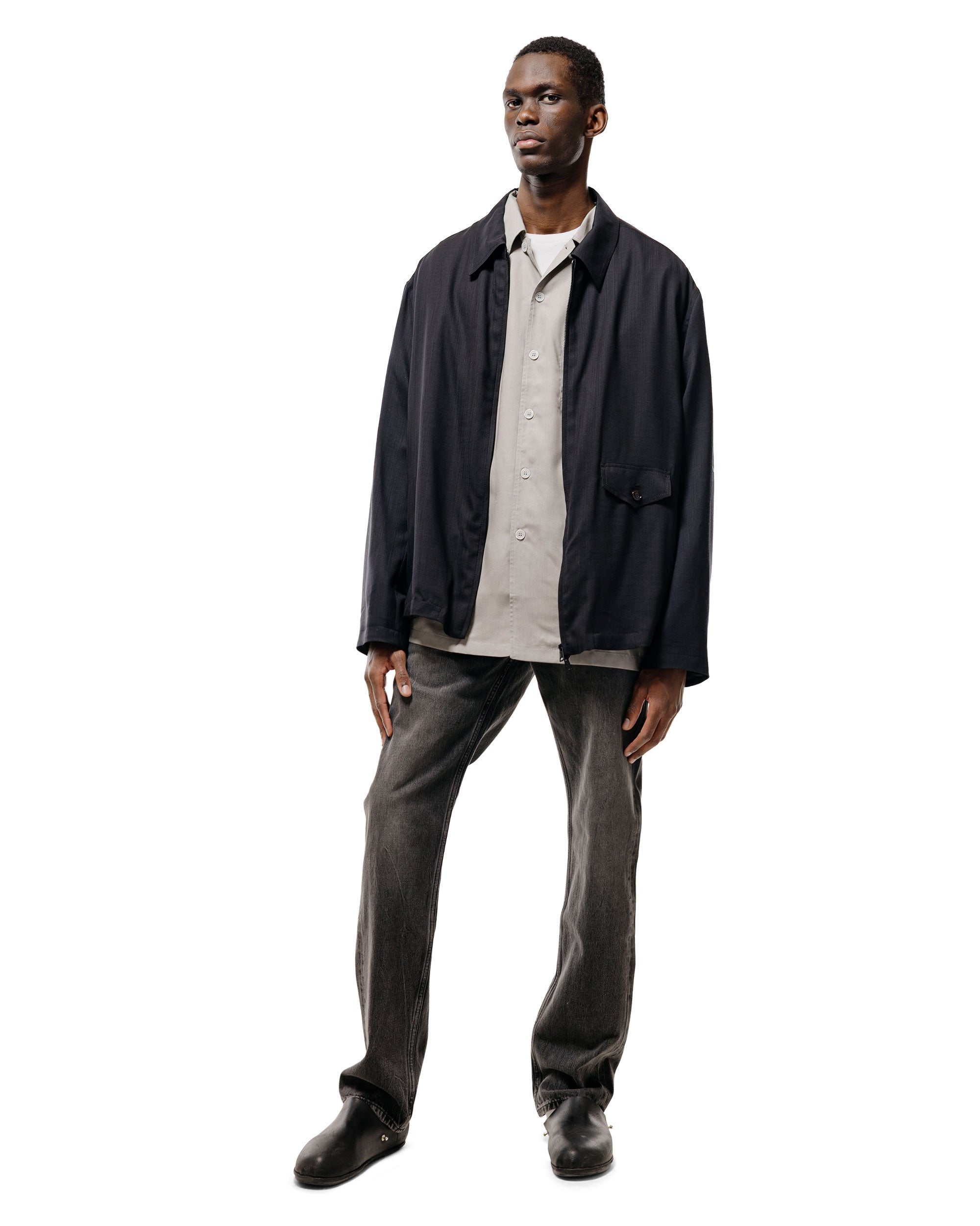 Our Legacy Evolved Jacket Eclipse Black Merino Voile