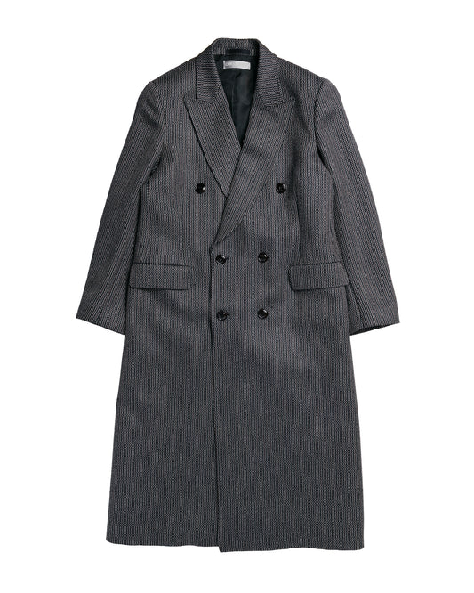 Our Legacy Extended Whale Coat Ledger Wool Broken Herringbone