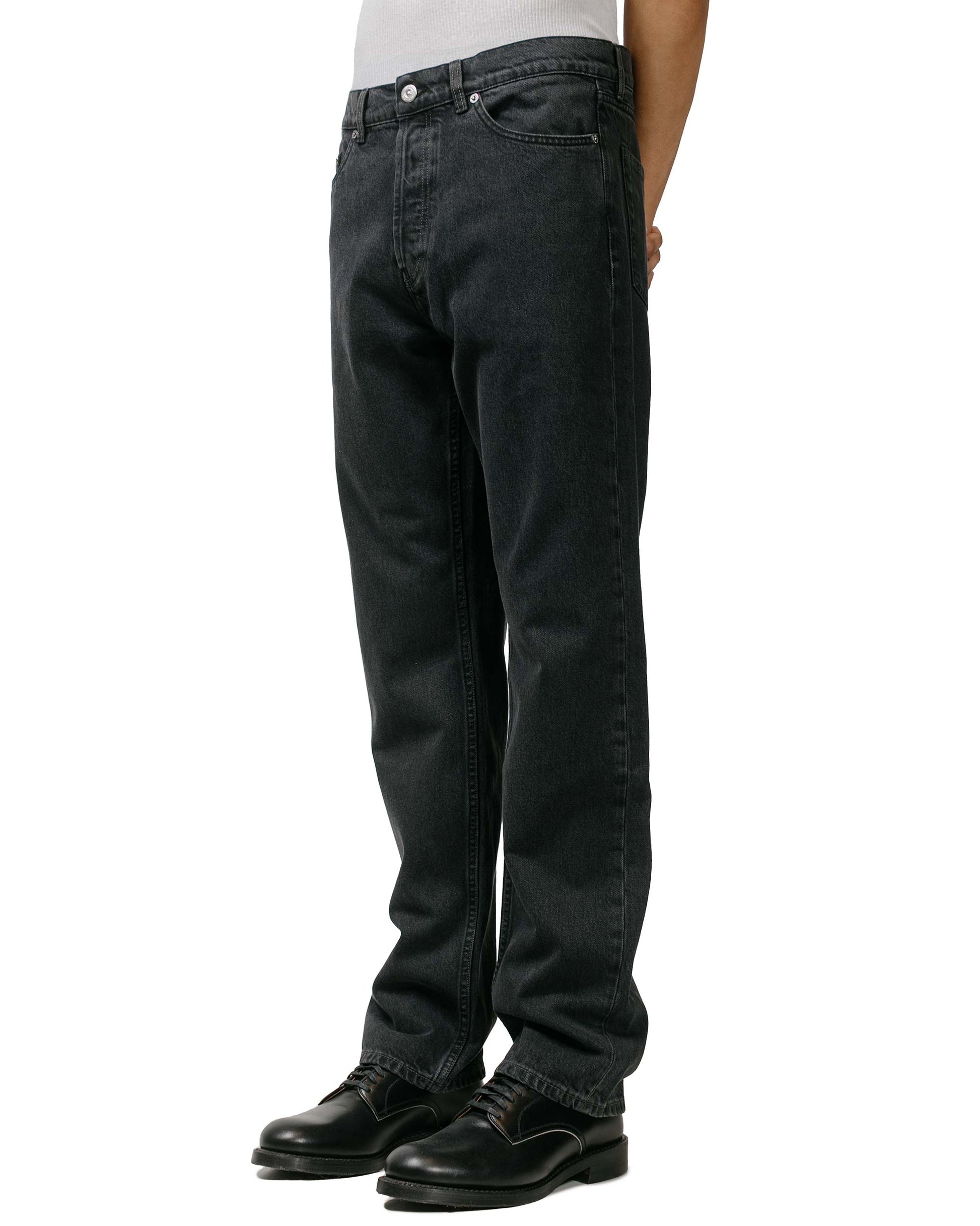 Our Legacy First Cut Washed Black Denim model front